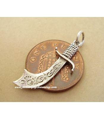 Sterling Silver Cutlass Charm