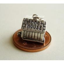Man in the Doghouse Sterling Silver Charm