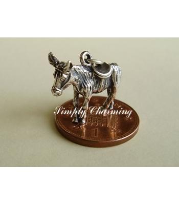Donkey Sterling Silver Charm