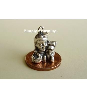 Dorothy & Toto Sterling Silver Charm