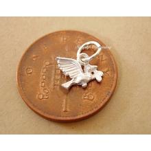 Miniature Dove of Peace Silver Charm