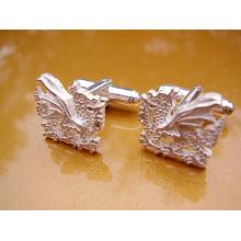 Sterling Silver Welsh Dragon Cufflinks