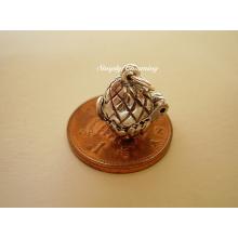 Easter Egg Opening Sterling Silver Charm