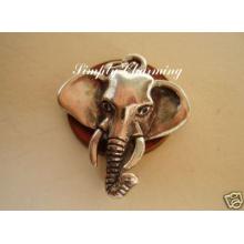Elephants head Sterling Silver Charm