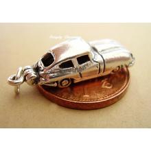 E-Type Jaguar Car Opening Sterling Silver Charm