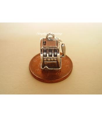 One Arm Bandit Sterling Silver Charm