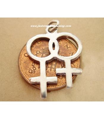 Lesbianism Gay rights Sterling Silver Charms