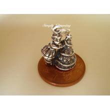 Girl Decorating Christmas Tree Sterling Silver Charm