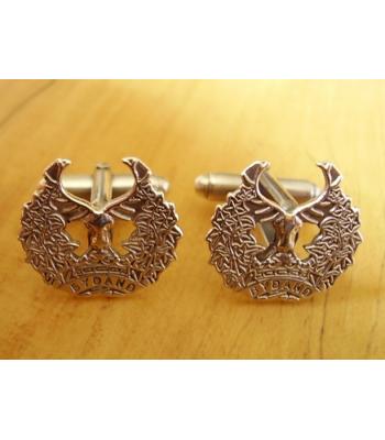 Sterling Silver British Military Gordon Highlanders Cufflinks