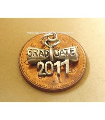 Graduation Diploma 2011 Sterling Silver Charm
