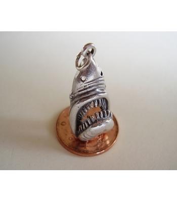 Sharks Head Sterling Silver Charm
