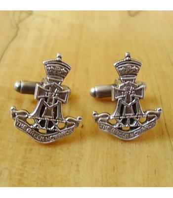 Sterling Silver British Military The Green Howards Cufflinks