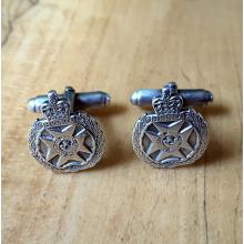 Sterling Silver The Green Jackets British Army Cufflinks