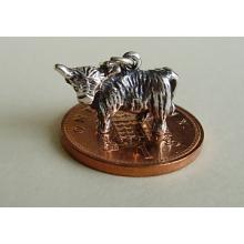 Highland Cow Sterling Silver Charm
