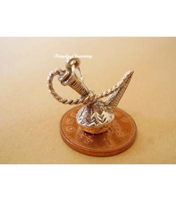 Hookah Sterling Silver Charm