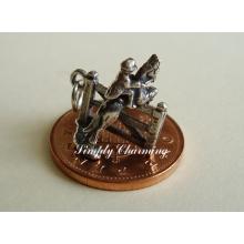 Horse jumper Sterling Silver Charm