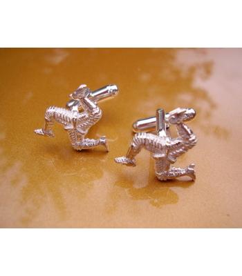 Sterling Silver Isle of Man Legs Cufflinks