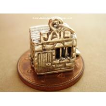 Jail - Prisoner  Opening Sterling Silver Charm
