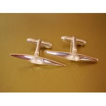 Sterling Silver Canoe Kayak Cufflinks