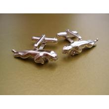 Sterling Silver Large Jaguar Cufflinks