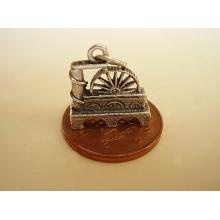 Isle of Man Laxey wheel Sterling Silver Charm