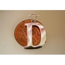 Letter D Sterling Silver Charm