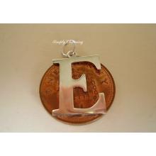 Letter E Sterling Silver Charm