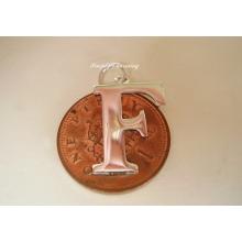 Letter F Sterling Silver Charm