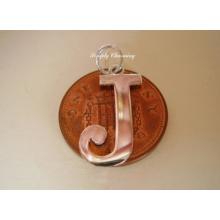 Letter J Sterling Silver Charm