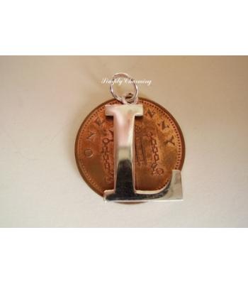 Letter L Sterling Silver Charm