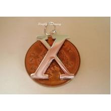 Letter X Sterling Silver Charm