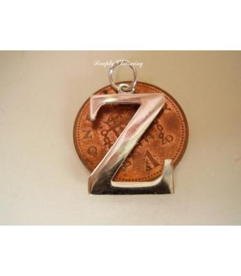 Letter Z Sterling Silver Charm