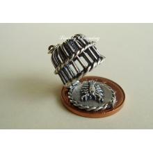 Lobster Pot Opening Sterling Silver Charm