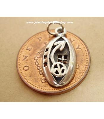 Mackintosh Style Sterling Silver Charm