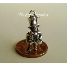 Mad Hatter Sterling Silver Charm