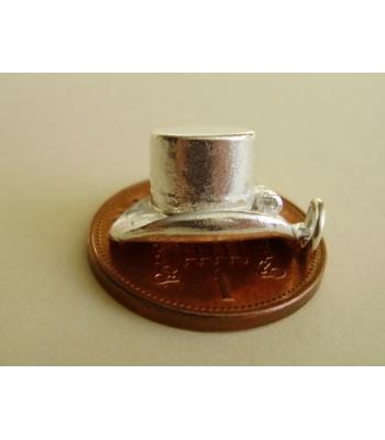 Magicians Hat Opening Sterling Silver Charm