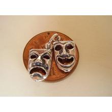Comedy & Tradegy Theatre Masks Sterling Silver Charm