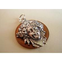 Medusa head Sterling Silver Charm