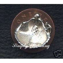 Mermaid in Seashell Sterling Silver Charm