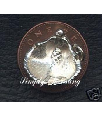 Mermaid in Seashell Sterling Silver Charm