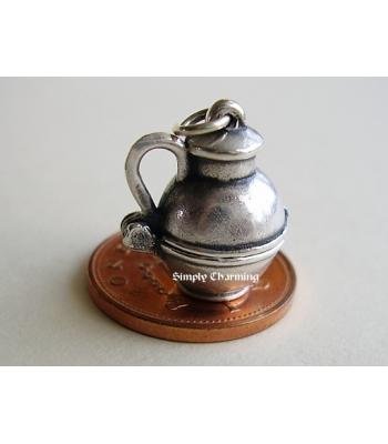 Milk Churn Opening Sterling Silver Charm