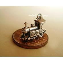 Steam train Sterling Silver Charm