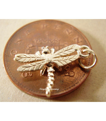 Miniature Dragonfly 9ct Gold Charm