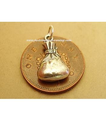 Money Bag Swag Bag Sterling Silver Charm