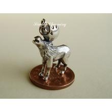 Moose Elk Sterling Silver Charm
