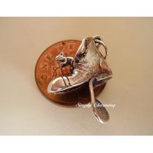 Mouse in Old Boot Sterling Silver Charm