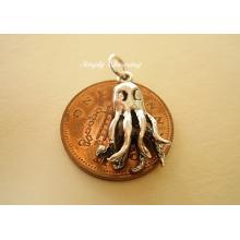 Octopus Sterling Silver Charm
