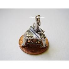 Oil Rig Sterling Silver Charm