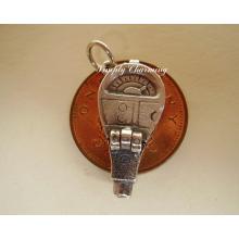 Parking Meter Opening Sterling Silver Charm
