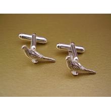 Sterling Silver Pheasant Cufflinks
